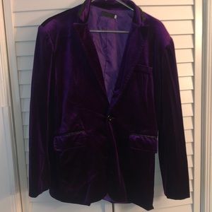 Purple Velvet Blazer